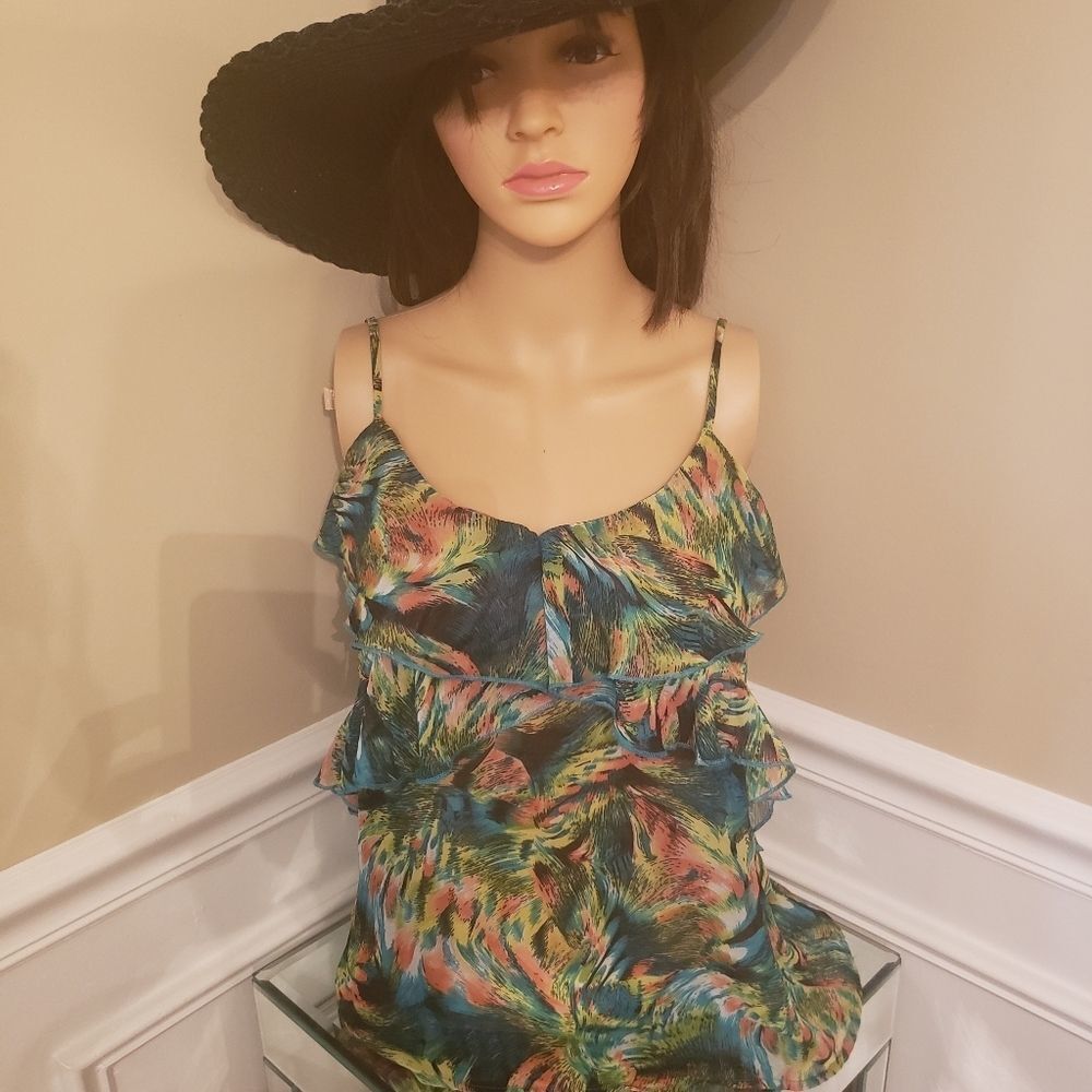 ❤Womens Paisley Peacock Print Blouse